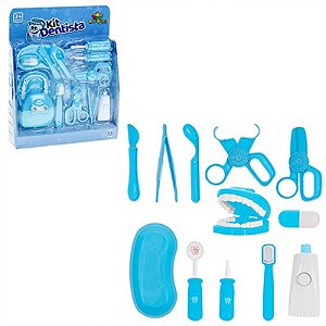 Kit Dentista Azul - 12 Peças - 422257 - Zein