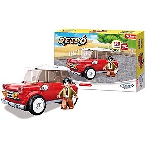 Bloco para Montar - Retrô Mini Carro - 150 Peças - 1332 - Xalingo