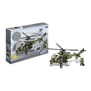 Blocos de Montar - Aliança Helicóptero Míssil - 10143 - Xalingo