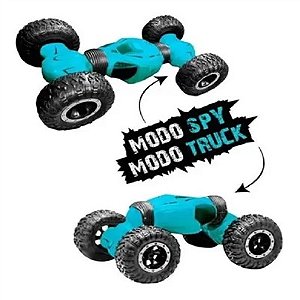 Carrinho De Controle Remoto Monster Truck Azul Polibrinq
