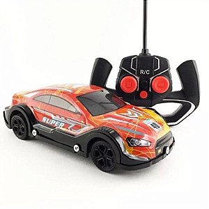 Carro Controle Remoto Neon Race Vermelho - AR2247 - Polibrinq