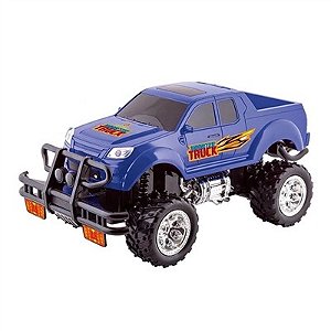 Carro - Controle Remoto Monster Truck Junior Azul - CAR2243 - Polibrinq