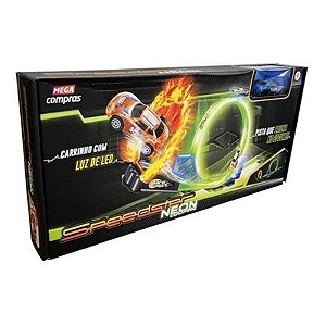 Pista - Speedster Neon Carrinho Looping - Brilha no escuro -  PK005 - Polibrinq