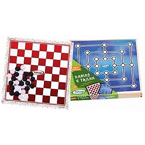 Jogos Damas e Trilha - 60198 - Xalingo - Real Brinquedos