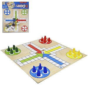 Jogo de Tabuleiro 3 Jogos Ludo, Dama e Trilha Pais e Filhos :  : Brinquedos e Jogos