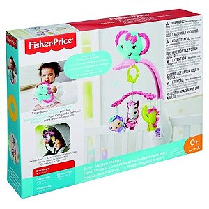 Mobile Fisher Price - Rosa Amiguinhas Animais - DRD69 -  Mattel