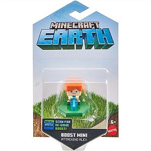 Mini Boneco Minecraft - Attacking Alex - GKT32 -  Mattel