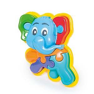 Brinquedo Educativo - Quebra Cabeça 3D Elefante - 856 - Calesita