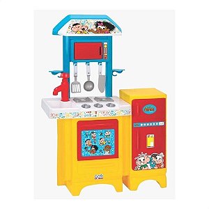 Cozinha Completa Azul - Turma Da Mônica Com Acessórios - 8078 - Magic Toys