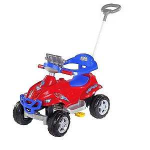 Quadriciclo Pedal Toys com Som e Luz - Vermelho - 9400 - Magic Toys