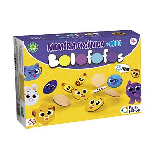 Jogo da Memória Orgânica - Mico - Bolofofos - 790723 - Pais e Filhos