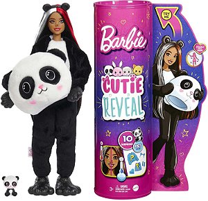Boneca Barbie Cutie Reval Panda - Com 10 Surpresas - HHG18 - Mattel