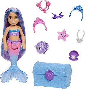 Boneca Barbie Chelsea Sereia - Mermaid Power - HHG57 - Mattel