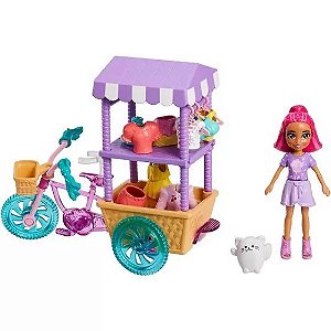 Playset - Polly Pocket - Bolo de Aniversário com Surpresas