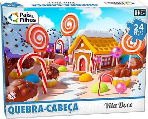 Quebra Cabeça 24 Pçs - Vila Doce  - 10771 - Pais e Filhos