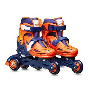 Patins Inline 2 Em 1 - Tam 31-34 - Nerf - BR1167 -  Multikids