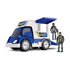 Base Móvel Polícia - Com Boneco - 0137 - Samba Toys