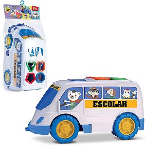 Ônibus Escolar Didático Tchuco Baby - 0870 -  Samba Toys