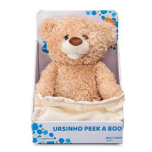 Pelúcia Ursinho Pekkaboo - BR1441 - Multikids