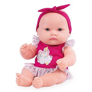 Boneca Neneca - Branca - 394 -  Com Roupa Pink - Super Toys