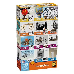 Puzzle 200 peças - Invenções - 4246 - Grow