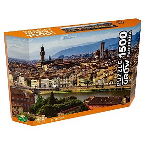 Quebra Cabeça - Puzzle 1500 peças - Panorama Florença - 4260 - Grow