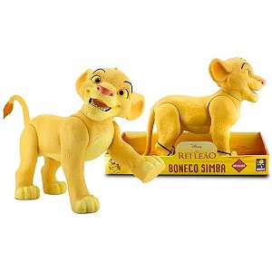 Boneco Simba - Rei Leão - 55cm Articulado Disney - 420 - Mimo Toys