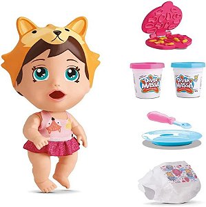 Boneca Little Dolls Bichinhos -  Raposinha - Come e Faz Caquinha - 8187 - Divertoys