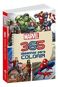 Livro 365 Desenhos  Para Colorir - Marvel Heróis Vingadores - 70301 - Culturama