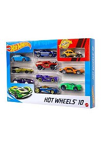 Hot Wheels Conjunto de Veículos 10 Carros Sortidos - 54886 -  Mattel