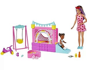 Playhouse infantil para boneca Barbie, acessórios para boneca