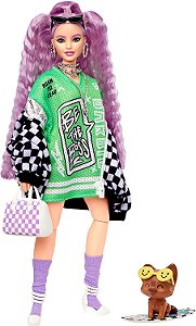 Boneca Barbie Extra 18 - Cabelo Lilás - GRN27 - Mattel