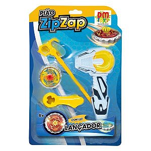 Pião Zip Zap Lançador - Sortido - DMT6296 - Dm Toys