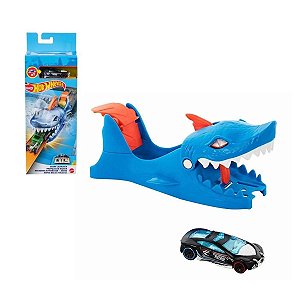 Pista Hot Wheels Guincho Tubarão Com Carrinho - Mattel Gvg36