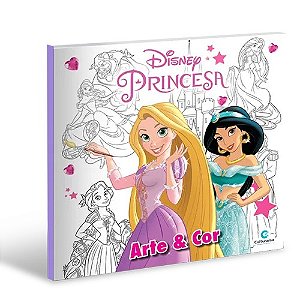 Livro Arte e Cor - Disney Princesas - 020520201 - Culturama