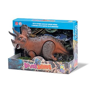 Dinossauro - Diver Dinos - Triceratops - 8195 - Divertoys