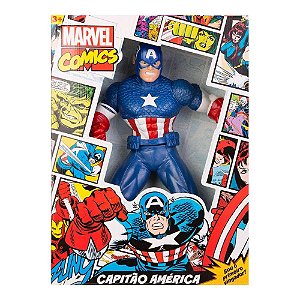 Boneco Capitão América - Marvel Comics - 45 Cm - 0552 - Mimo