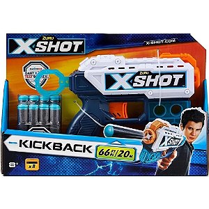 Lançador De Dardos X-shot Kickback 8 dardos - 5518 - Candide