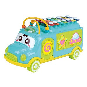 Ônibus Xilofone Baby - Cores Sortidas - DMB5801 - Dm Toys