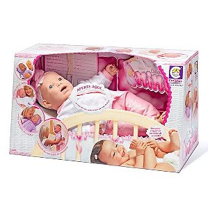 Bebe Reborn Som de Bebê Coleção Ninos 50Cm - 2211 - Cotiplas