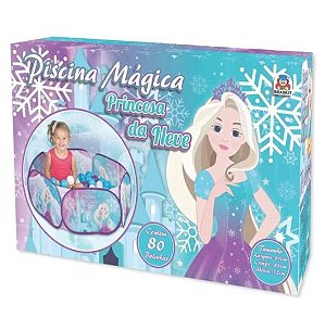 Piscina Princesa Da Neve Com 80 Bolinhas - 9500 - Braskit