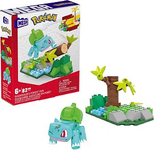 Mega Construx - Conjunto de Montagem Pokemon - Bulbasauros - HDL75 - Mattel