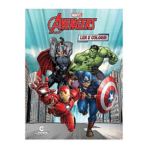 Livro Para Ler E Colorir - Marvel - Avengers - Culturama