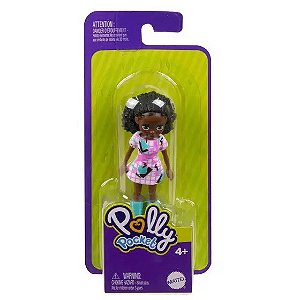 Boneca Polly Pocket Básica - Vestido Rosa - FWY19 - Mattel