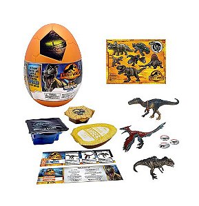 Jurassic World - Kit Jogo, Carrinho, Dinossauro - Mega Ovo - Sunny