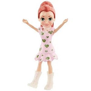 Boneca Polly Pocket Básica - Lila - Vestido Rosa  E Verde - FWY19 - Mattel