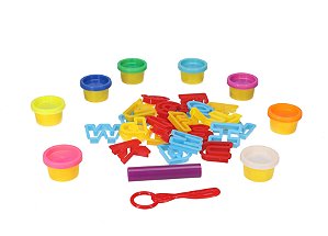 Kit Massinha de Modelar - Letras - 6791 - Pais e Filhos