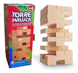 Jogo Torre Maluca Em Madeira – Coluna 790708 - Pais e Filhos