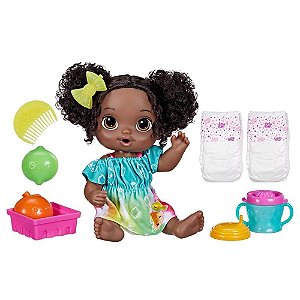 Boneca Baby Alive - Hora Do Suco - Negra - F7358 - Hasbro