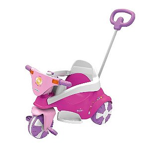 Triciclo Happy Pink 3 X 1 - 7245 - Xalingo - Real Brinquedos